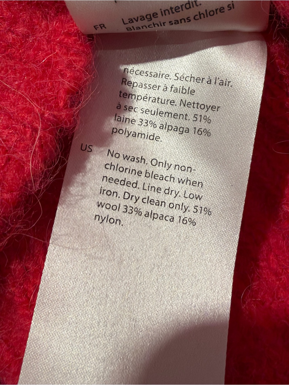 Cos pink wool Mock Neck Knit Sweater - Picture 4 of 6